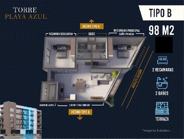 TORRE PLAYA AZUL - APARTMENT TYPE B