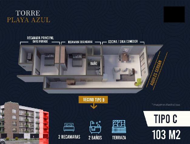 TORRE PLAYA AZUL - APARTMENT TYPE C